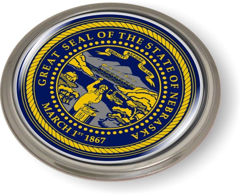 Nebraska - State Flag Emblem